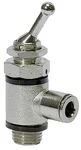 Riegler 107035 3/2-ходовой рычажный клапан, шланг боковой, Вставной соединитель, G 1/4 3615.014-8