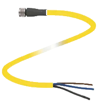 Pepperl+Fuchs. Female connector V3-GM-YE10M-PVC-U