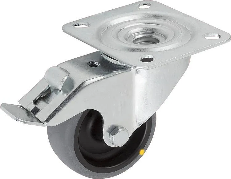 Поворотное колесо Norelem 95016_LS со стопором, токопроводящее