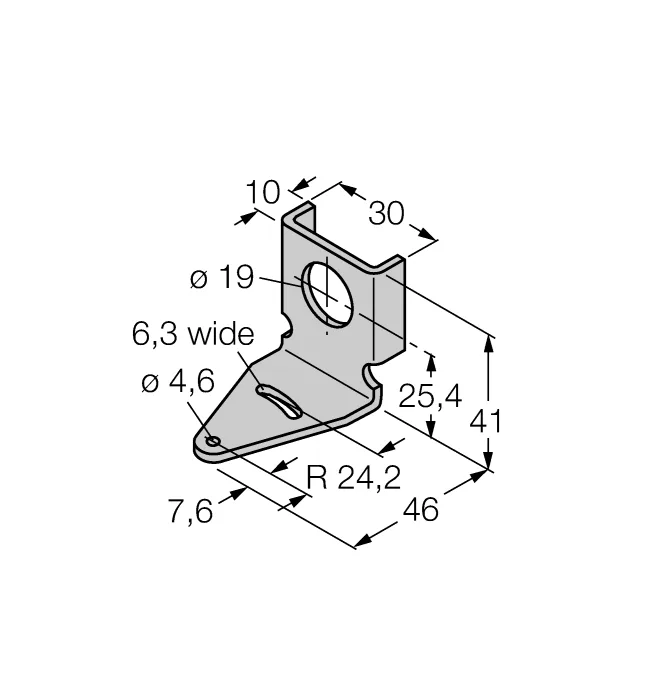Комплектующие для монтажаМонтажный кронштейн - SMB18Q - 3032721 Turck