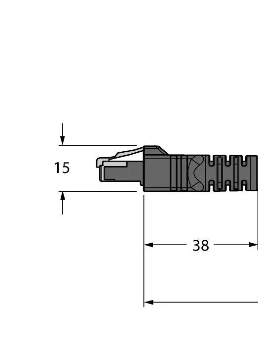 Кабель Industrial EthernetОболочка кабеля TPE - RJ45S-RJ45S-841-15M - 6603719 Turck