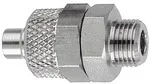 Riegler 110668 Прямой ввинчиваемый фитинг, M5 вн., для шланга 5/3 мм, AF 8 11.0412 ES