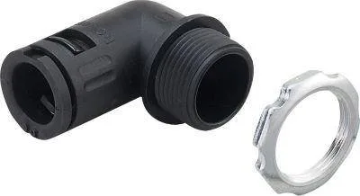 Misumi Plastic Flexible Tube, Connector (90-Degree Angle)