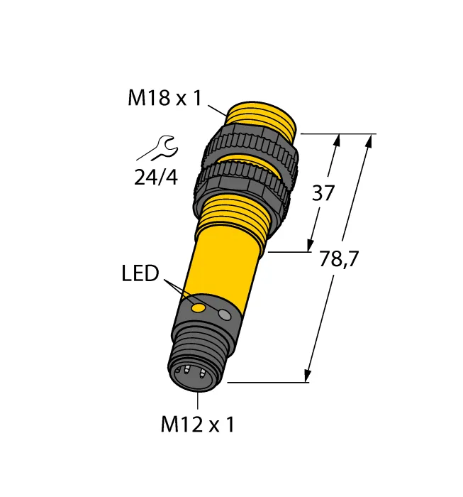 Фотоэлектрический датчикдиффузионный датчик - S18SP6DQ - 3029508 Turck