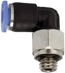 Riegler 109028 Вставной L-образный фитинг, серия Blue, миниатюрный, вращающийся, M3 PL-33