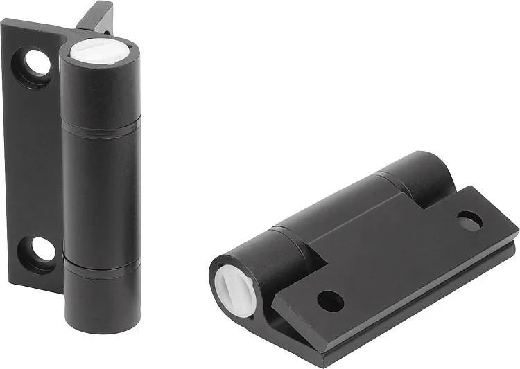 Norelem 27907 Spring hinges aluminium profile tension spring hinges, 0.7 Nm