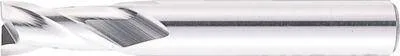 Misumi High-Speed Steel Square End Mill, 2-Flute / Short / Non-Coated Model