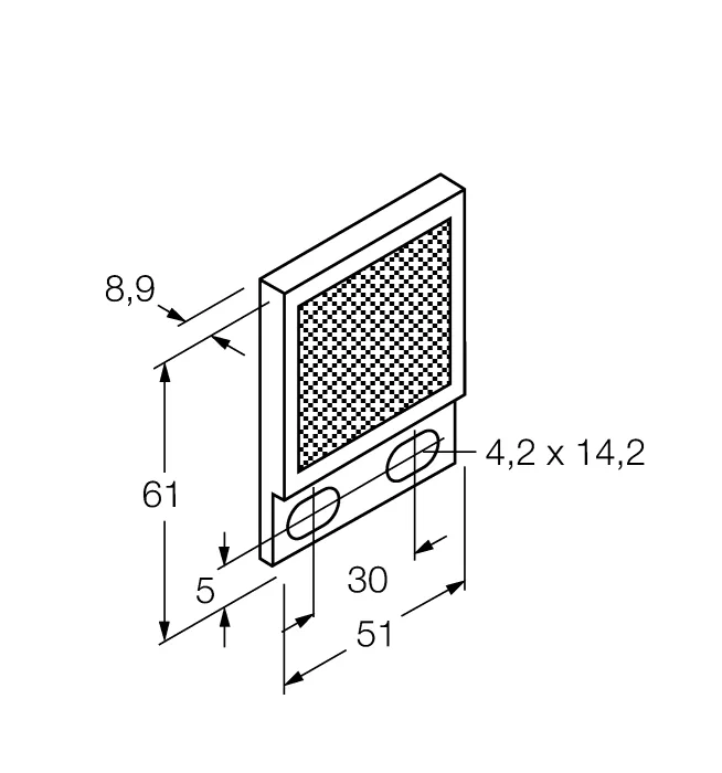 AccessoriesОтражатель - BRT-2X2 - 3040071 Turck