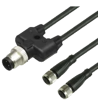 Pepperl+Fuchs. Y connection cable V3-GM-BK0,3M-PUR-U-T-V1-G