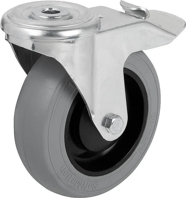 Norelem 95026-01_LS Swivel castors with stop fix