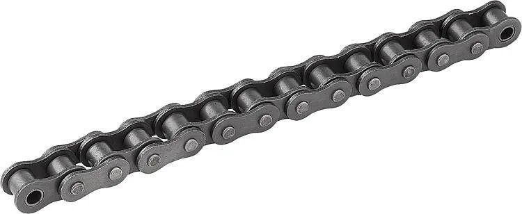 Norelem 22200 Roller chains single DIN ISO 606, curved link plate
