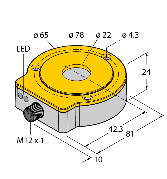 Бесконтактный кодерIO-Link - Ri360P0-QR24M0-IOLX2-H1141 - 1590975 Turck