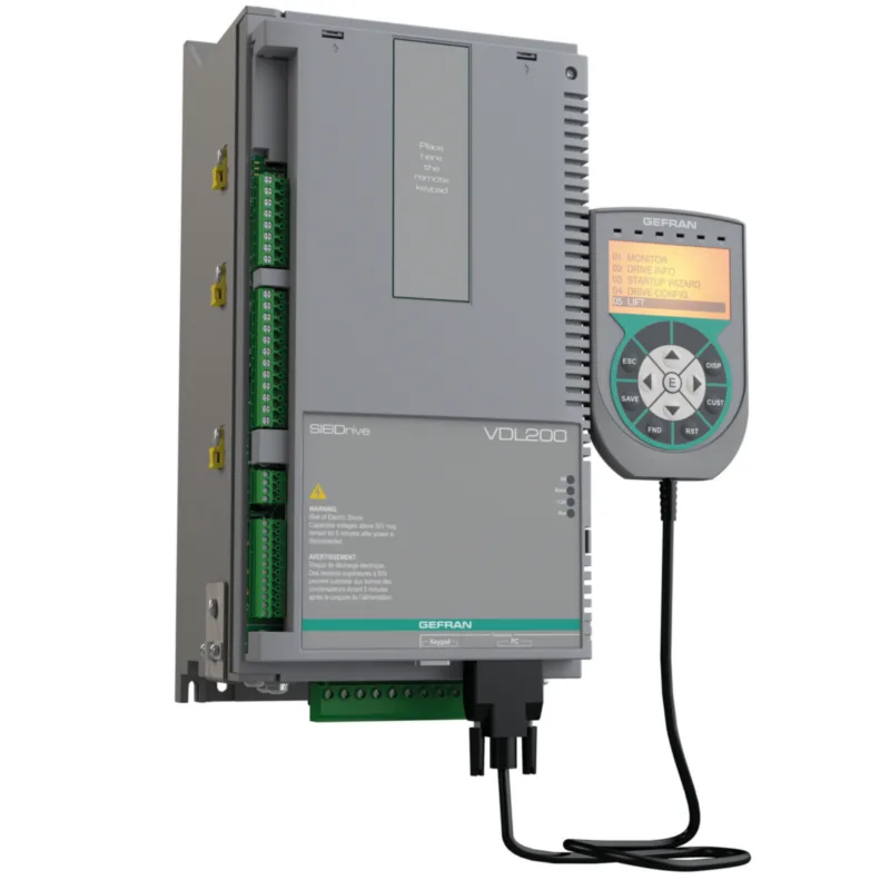 GEFRAN 10325 VDL200 Lift-field-oriented vector inverter for asynchronous motors