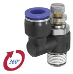 Riegler 136020 Обратный клапан дросселя серия Blue, разгрузочный дроссель, M5 вн. 299.005-6