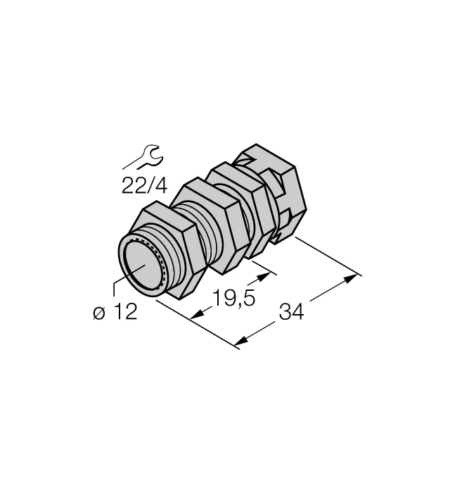 Комплектующие для монтажа - QM-12 - 6945101 Turck
