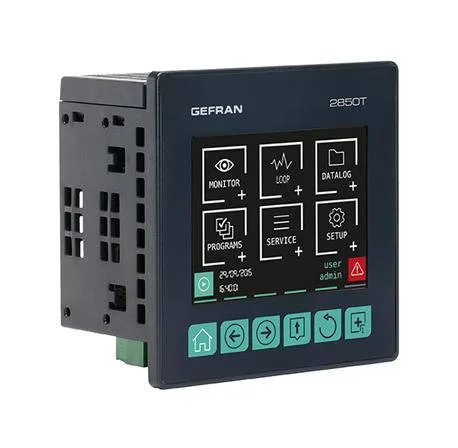GEFRAN 10366 2850T Up to 8 PID loops Контроллер, программатор, регистратор, 3.5” Графический сенсорный дисплей