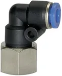 Riegler 109340 Вставной L-образный фитинг, серия Blue, вращающийся, M5 внутр. 168.005-4