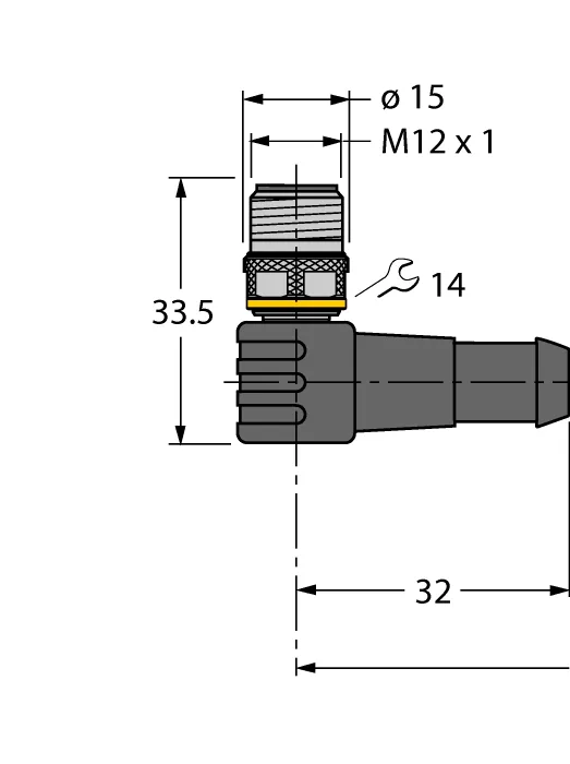 Кабель привода/датчика, ПУРСоединительный кабель - WSC4.5T-2/TXY3013 Turck