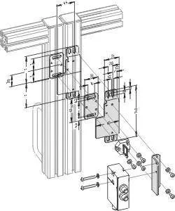 Schmersal. Solenoid interlock - Mounting set MS AZM 170 R/P