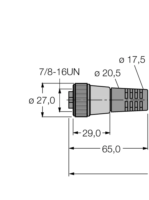 Полевой кабель для CAN (DeviceNet™, CANopen)Оболочка кабеля TPE - RKM-CBC5-5711-0,5M - 6606195 Turck