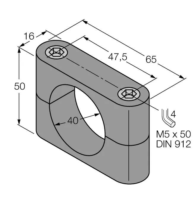 Комплектующие для монтажа - BS 40 - 69466 Turck