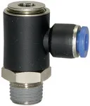 Riegler 109382 Вставной L-образный фитинг, серия Blue, вращающийся, R 1/4 вн. 163.014-4
