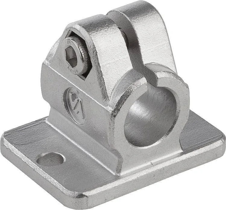 Norelem 29014 Tube clamps flange, stainless steel