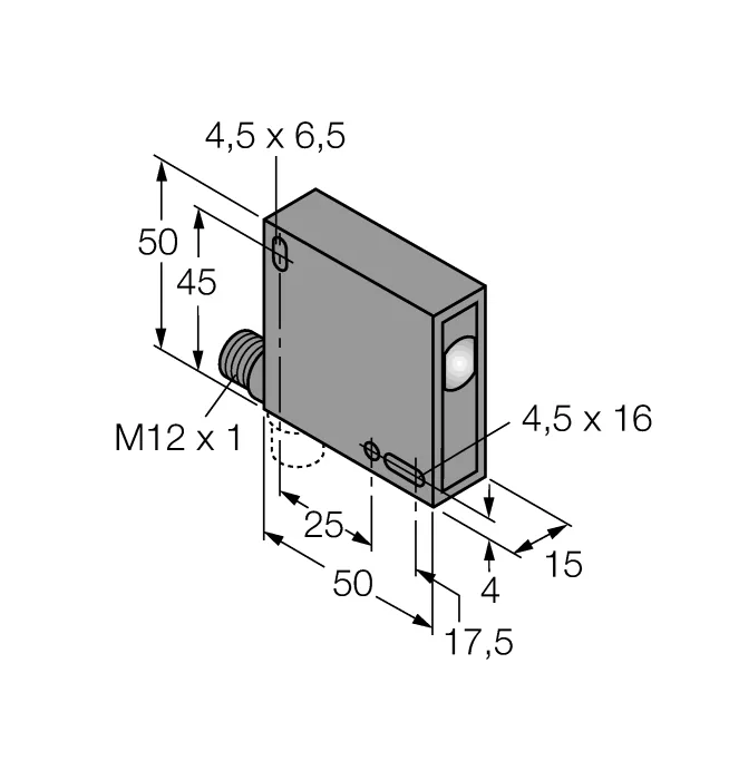 Фотоэлектрический датчикЛюминесцентный датчик - QL50AP6XD20BQ - 3070936 Turck
