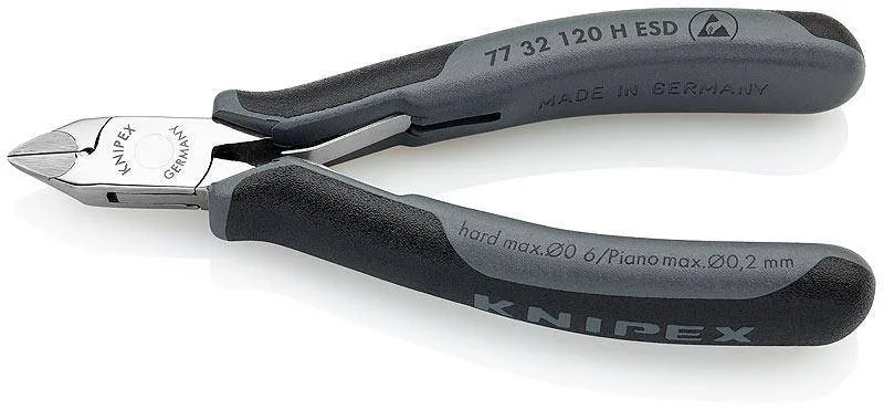 Knipex 77 32 120 H ESD Кусачки боковые для электроники антистатические