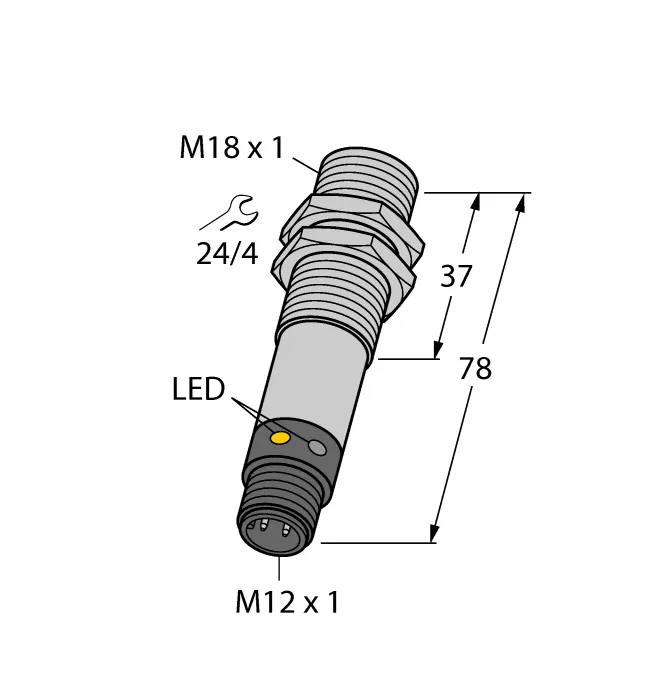 Фотоэлектрический датчикдиффузионный датчик - M18SP6DQ - 3048663 Turck