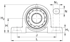Стационарные подшипниковые узлы UKP210
