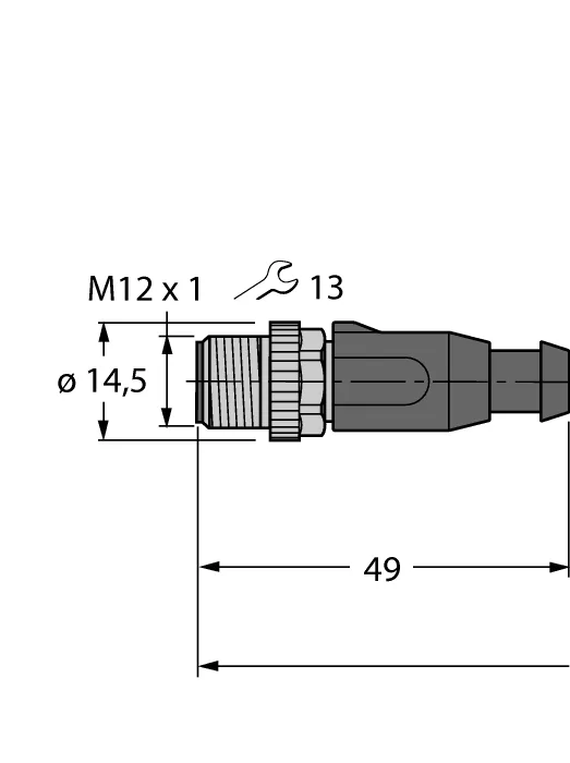 Кабель Industrial EthernetОболочка кабеля PUR - RSSD-RJ45S-4414-2M - 6441413 Turck